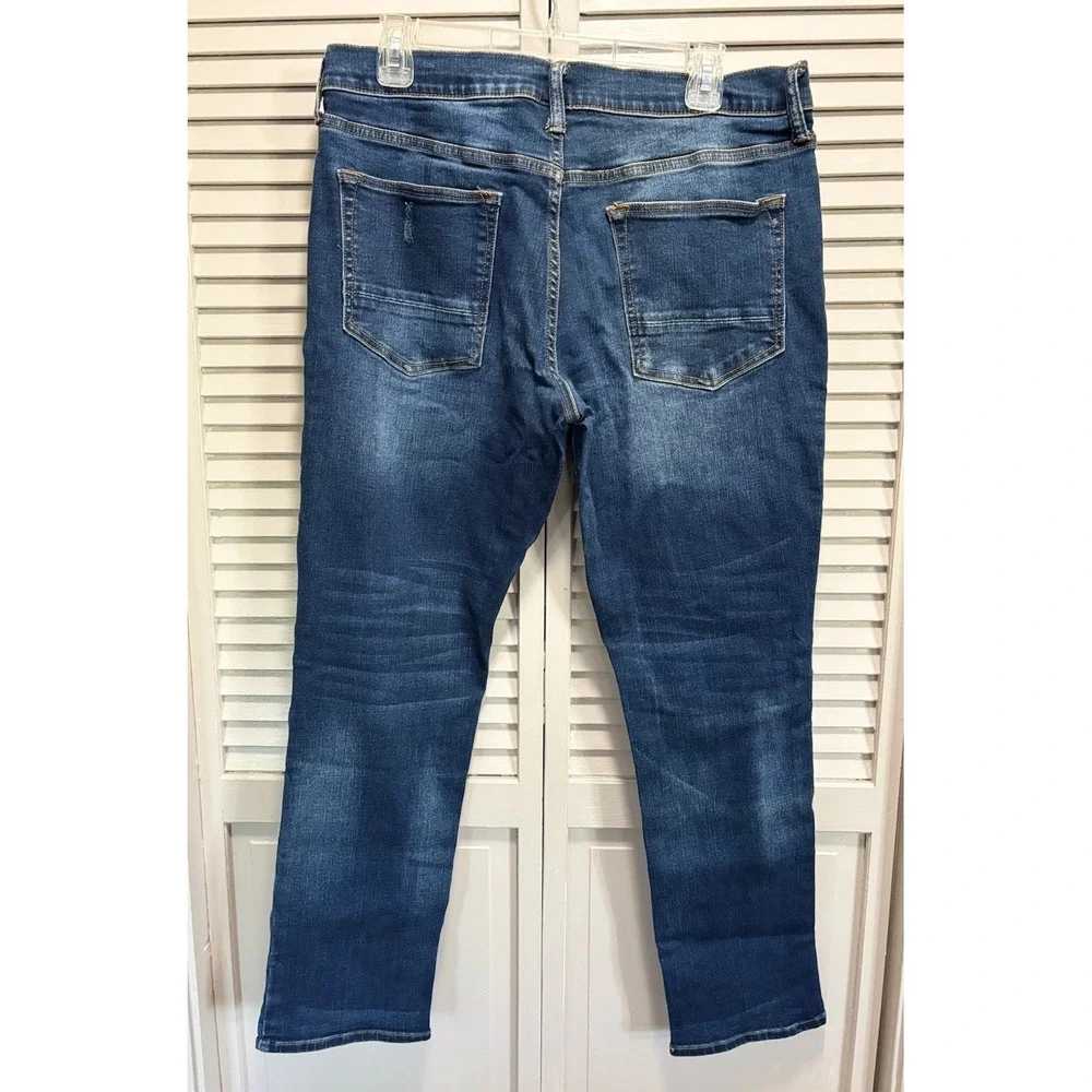 Arizona Adv Flex‎ 360 Slim Fit Leg Med Wash Size 34x30 Low Rise Distressed